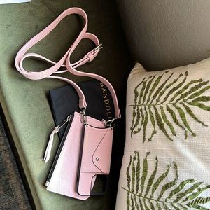 BANDOLIER iPhone 13Pro Hailey Side Slot Case w/Pouch & Strap Like New Condition